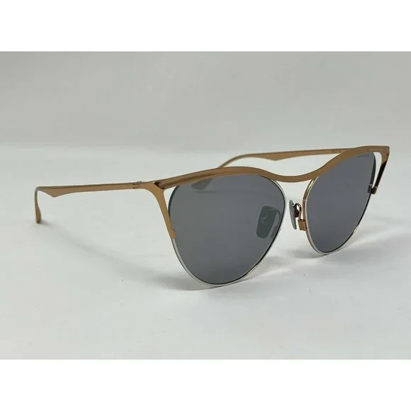 Dita Revoir Gold Oval Women MSunglasses Cat Eye Rose Gold Mirrored Silver Lenses REVOIR SUN | DITA | SUNGLASSES Collection | Exclusive Eyewear main image 3